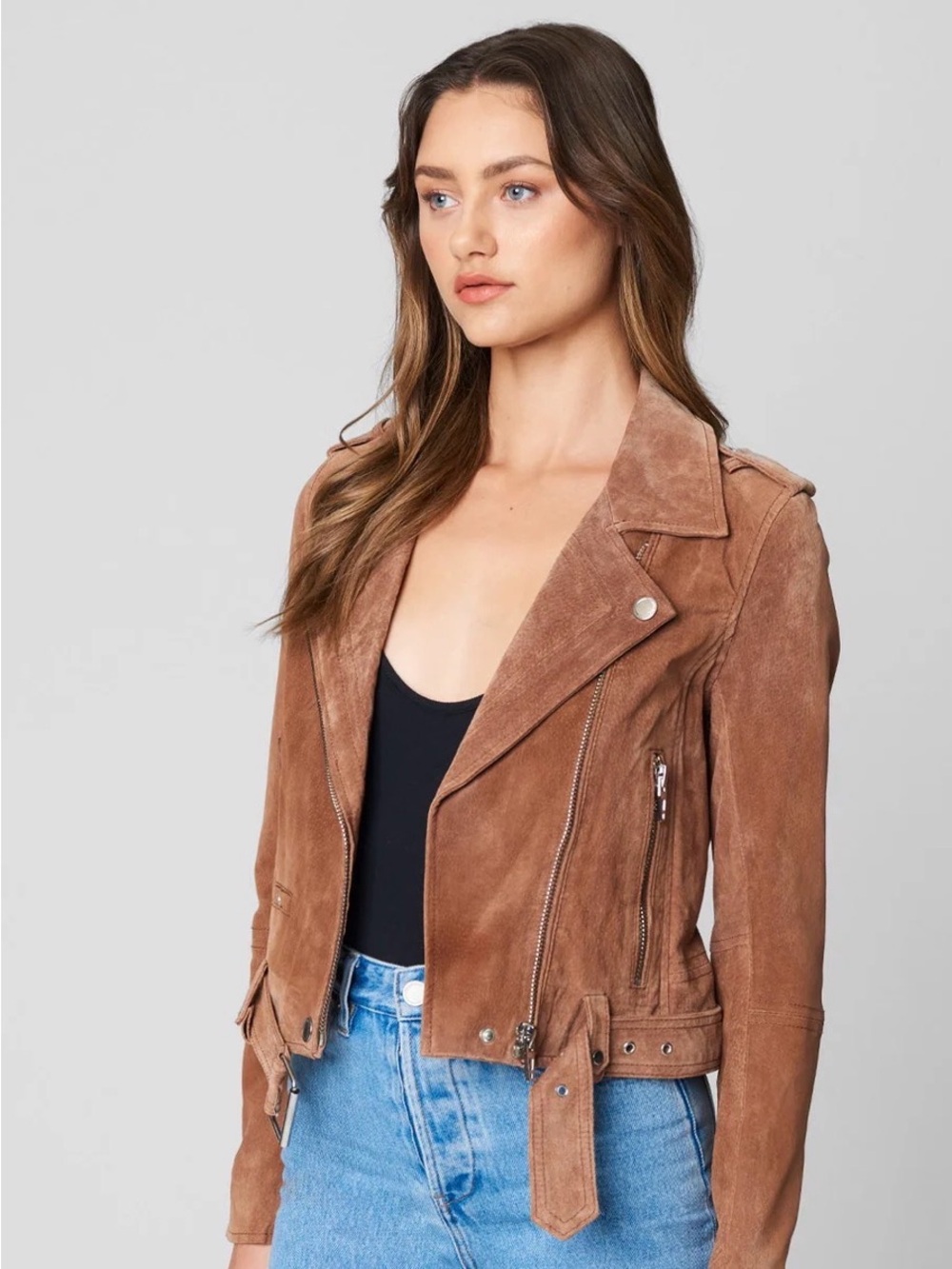 Blank NYC Suede Moto Jacket - I lost the strap/ belt
